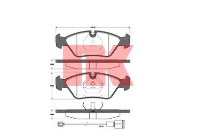 Комплект тормозных колодок, дисковый тормоз NK купить