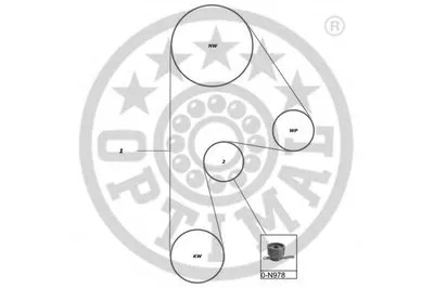 Комплект ремня ГРМ OPTIMAL купить