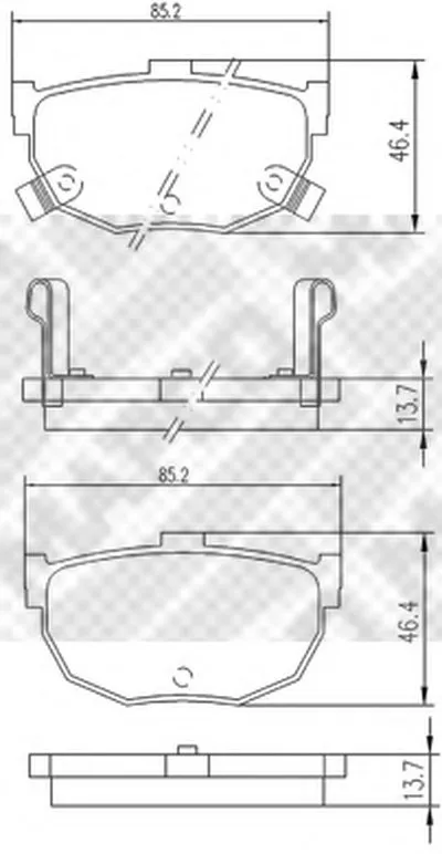 Комплект тормозных колодок, дисковый тормоз MAPCO купить