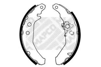 Комплект тормозных колодок MAPCO купить