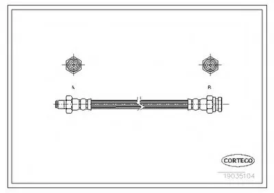 Тормозной шланг CORTECO купить