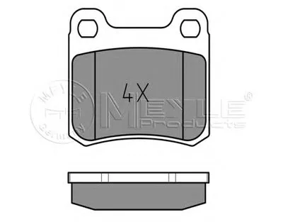 Комплект тормозных колодок, дисковый тормоз MEYLE купить