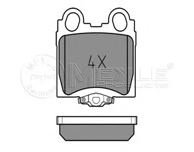 Комплект тормозных колодок, дисковый тормоз MEYLE купить