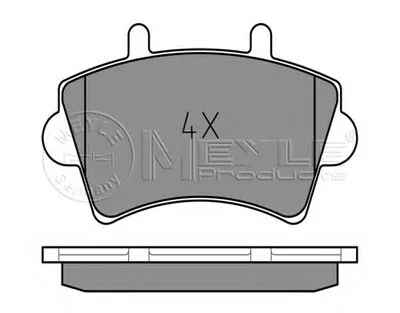 Комплект тормозных колодок, дисковый тормоз MEYLE купить