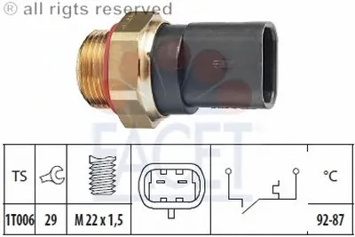 Термовыключатель, вентилятор радиатора FACET купить