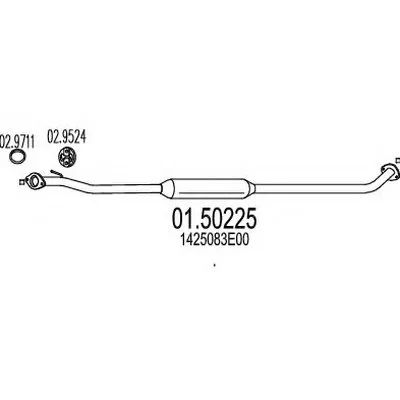 Средний глушитель выхлопных газов MTS купить