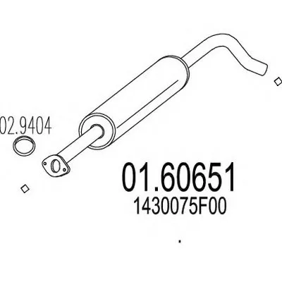 Глушитель выхлопных газов конечный MTS купить
