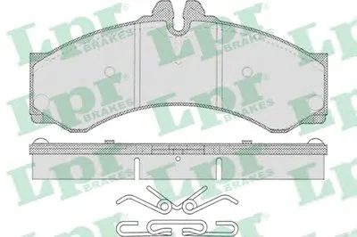 Комплект тормозных колодок, дисковый тормоз LPR купить