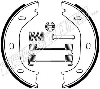 Комплект тормозных колодок, стояночная тормозная система TRUSTING купить