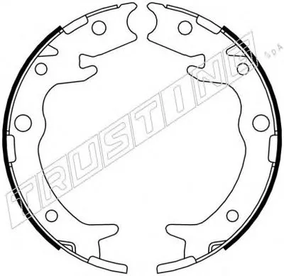 Комплект тормозных колодок, стояночная тормозная система TRUSTING купить