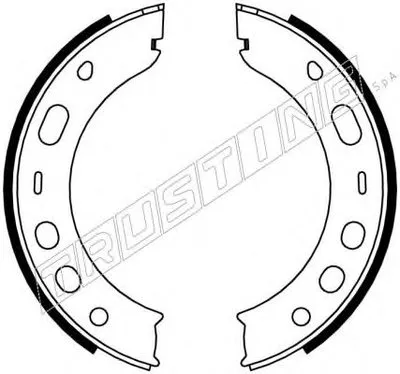 Комплект тормозных колодок, стояночная тормозная система TRUSTING купить