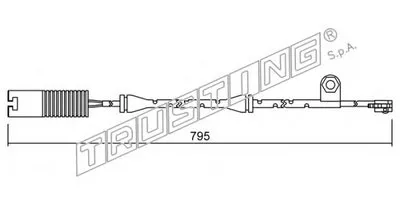 Сигнализатор, износ тормозных колодок TRUSTING купить