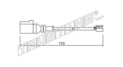 Сигнализатор, износ тормозных колодок TRUSTING купить