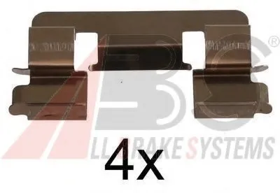 Комплектующие, колодки дискового тормоза A.B.S. купить