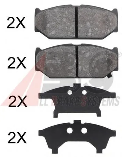 Комплект тормозных колодок, дисковый тормоз