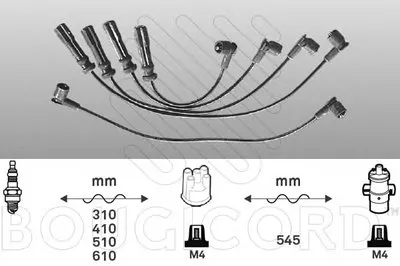 Комплект проводов зажигания BOUGICORD купить