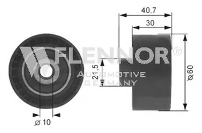 Паразитный / Ведущий ролик, зубчатый ремень FLENNOR купить