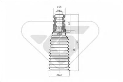 Пылезащитный комплект, амортизатор HUTCHINSON купить