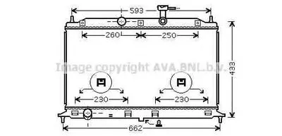 Радиатор, охлаждение двигателя AVA QUALITY COOLING купить