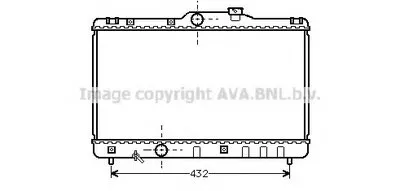 Радиатор, охлаждение двигателя AVA QUALITY COOLING купить
