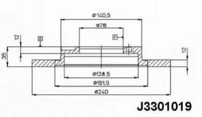 Тормозной диск NIPPARTS купить