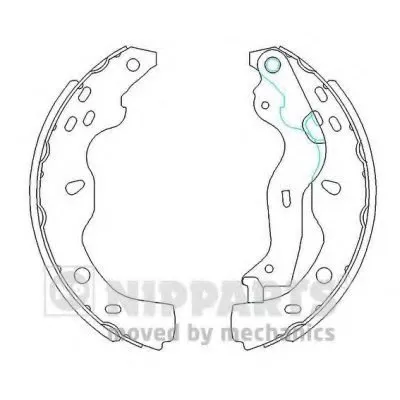 Комплект тормозных колодок NIPPARTS купить