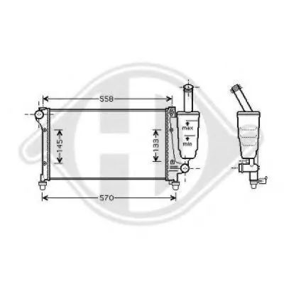 Радиатор, охлаждение двигателя DIEDERICHS купить