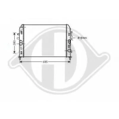 Радиатор, охлаждение двигателя DIEDERICHS купить