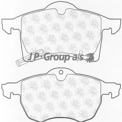 Комплект тормозных колодок, дисковый тормоз QH JP GROUP купить