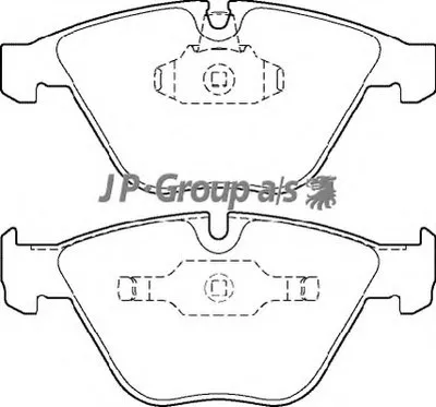 Комплект тормозных колодок, дисковый тормоз QH JP GROUP купить