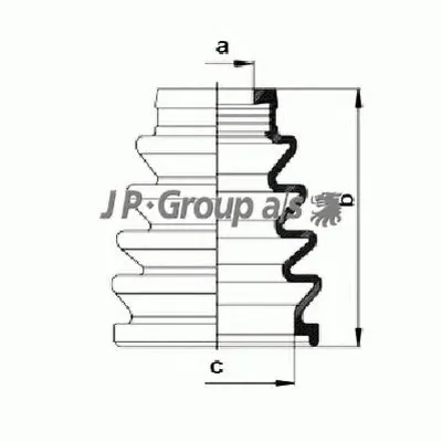 Комплект пылника, приводной вал QH JP GROUP купить