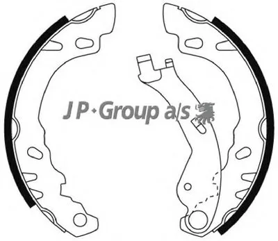 Комплект тормозных колодок QH JP GROUP купить