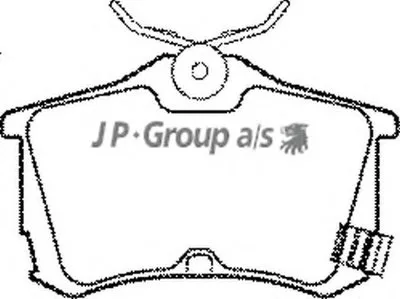 Комплект тормозных колодок, дисковый тормоз QH JP GROUP купить