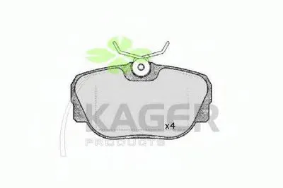 Комплект тормозных колодок, дисковый тормоз KAGER купить