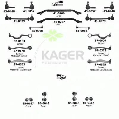 Подвеска колеса KAGER купить
