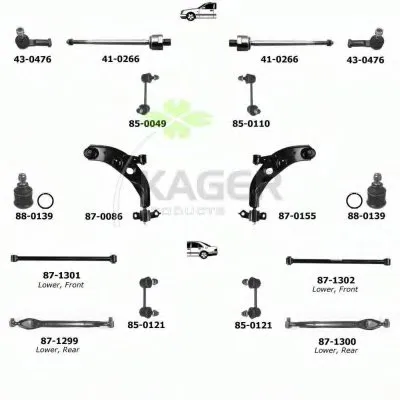 Подвеска колеса KAGER купить