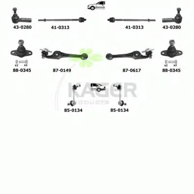 Подвеска колеса KAGER купить