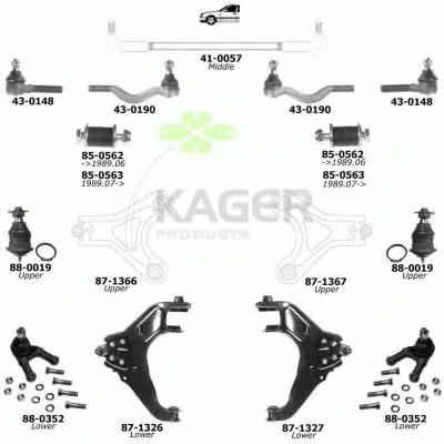 Подвеска колеса KAGER купить
