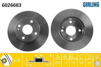 Тормозной диск GIRLING купить