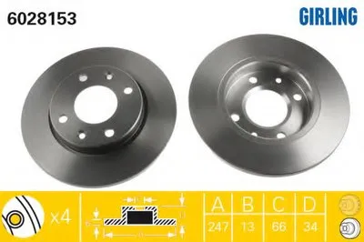 Тормозной диск GIRLING купить