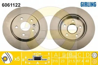 Тормозной диск GIRLING купить