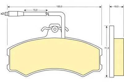 Комплект тормозных колодок, дисковый тормоз GIRLING купить