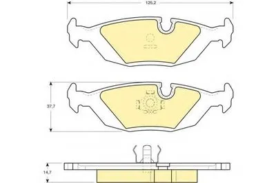 Комплект тормозных колодок, дисковый тормоз GIRLING купить