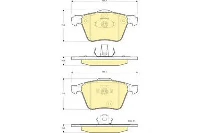 Комплект тормозных колодок, дисковый тормоз GIRLING купить