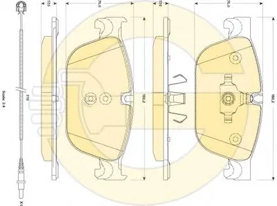 Комплект тормозных колодок, дисковый тормоз GIRLING купить