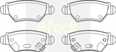 Комплект тормозных колодок, дисковый тормоз BRECK купить