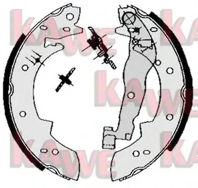 Комплект тормозных колодок KAWE купить