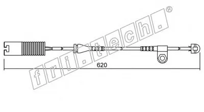 Сигнализатор, износ тормозных колодок fri.tech. купить