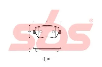 Комплект тормозных колодок, дисковый тормоз sbs купить
