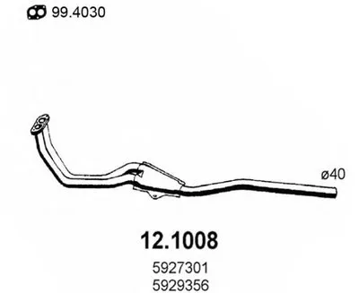 Труба выхлопного газа ASSO купить